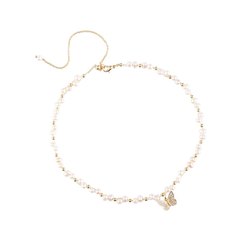 Bộ Trang Sức Vòng Tay/Vòng Tay/Vòng Tay Đính Ngọc Trai Hình Bướm Xinh Xắn Cho Nữ