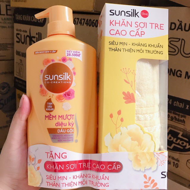 Sunsilk Mềm Mượt Diệu Kỳ / Óng Mượt Rạng Ngời ( tặng lọ xả 150g)