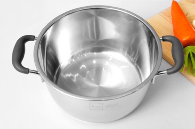 Nồi inox 20 cm 3 đáy quai bọc nhựa (HÀNG CHÍNH HÃNG BẢO HÀNH 5 năm)