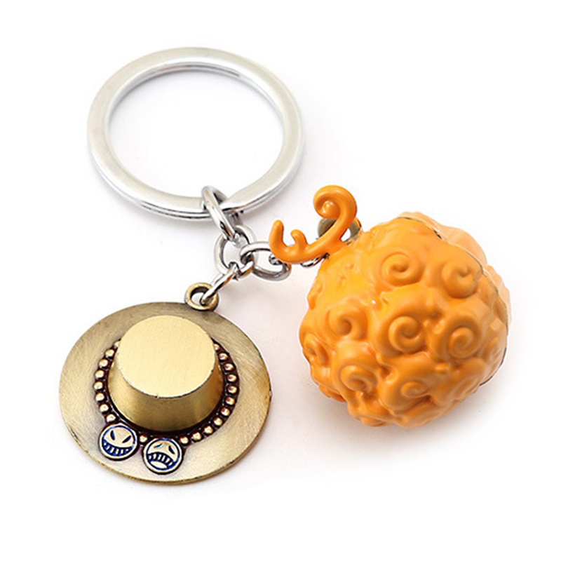 Ygt Set Hai Móc Khóa Hình Trái Cây Ác Quỷ Trong One piece Bằng Cao Su