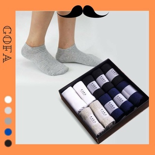 Combo 5 đôi tất cổ thấp nam, vớ trơn 5 màu phối cùng giày da cực sang trọng