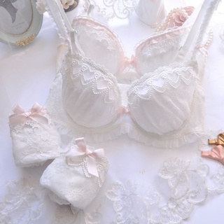 Bộ đồ lót thêu họa tiết dễ thương quyến rũ cho nữ