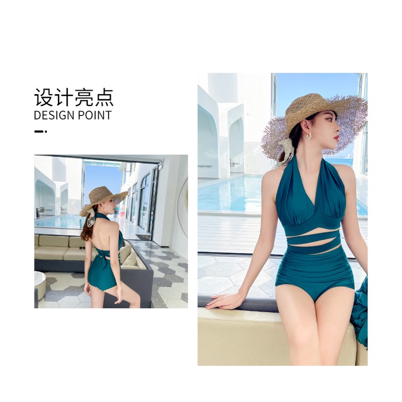 Bộ Đồ Bơi Thiết Kế Quyến Rũ Phong Cách Hàn Quốc Cho Nữ