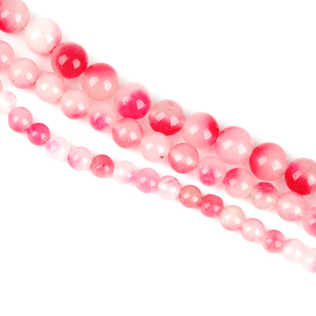 Chuỗi Hạt Đá Ngọc Bích Màu Sắc 6 / 8 / 10mm Dùng Làm Trang Sức diy