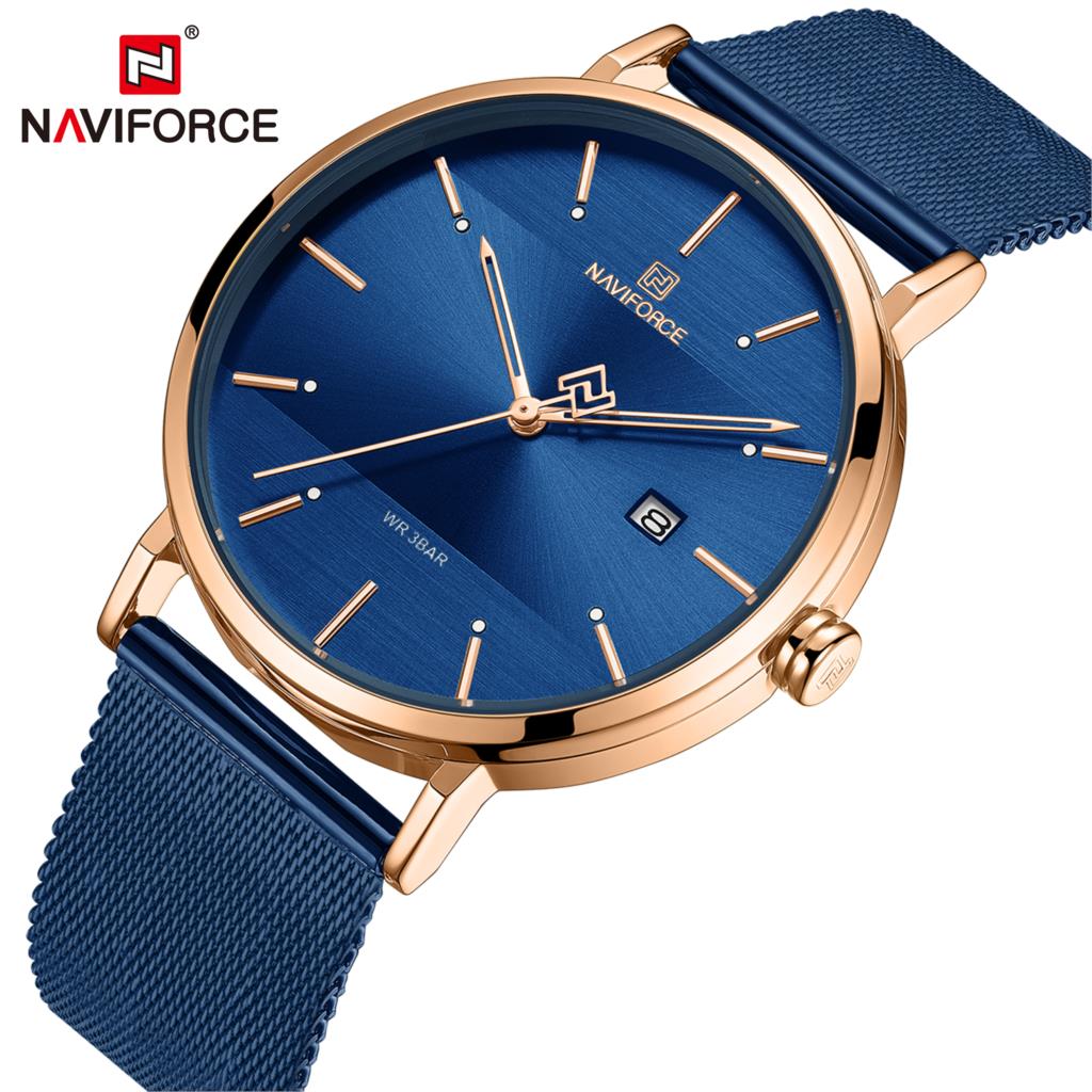 Đồng Hồ Đeo Tay NAVIFORCE Dây Thép Không Gỉ Máy Thạch Anh Sang Trọng Sành Điệu Dành Cho Nam Và Nữ | BigBuy360 - bigbuy360.vn