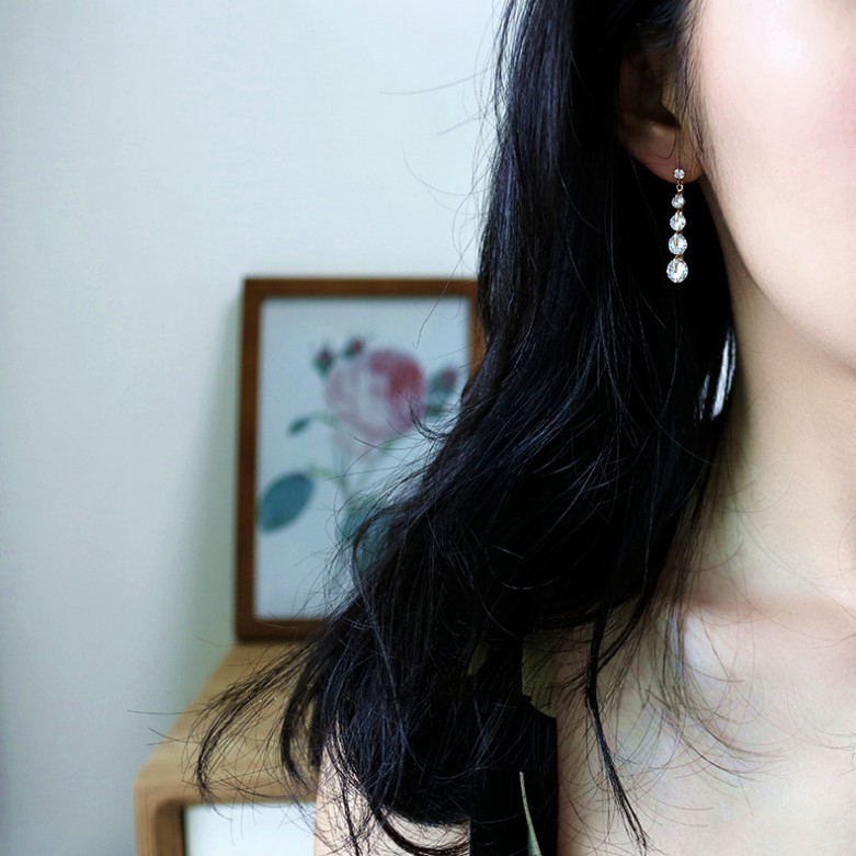 Bông Tai Dáng Dài Phong Cách Hàn Quốc 💕 Hoa tai 💕 Khuyên tai