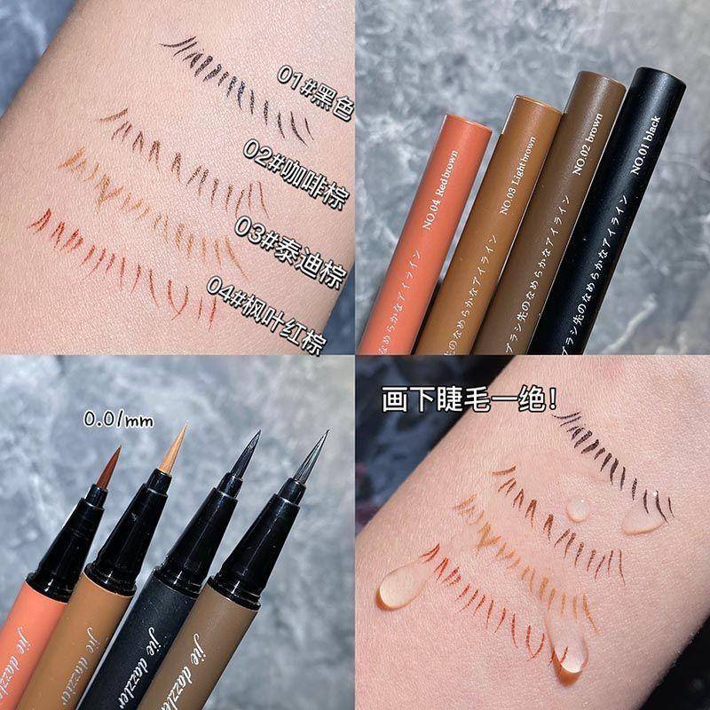 Bút Kẻ Mắt Dạng Lỏng Chống Thấm Nước Lâu Trôi Với 4 Màu Lựa Chọn
