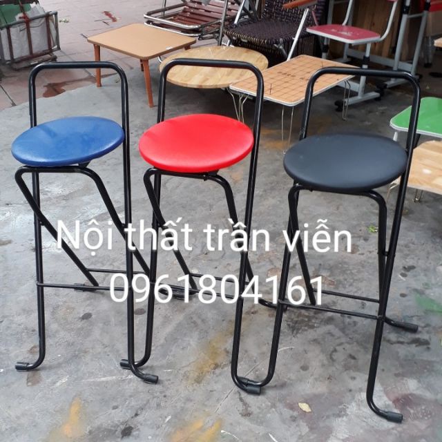 ✤Ghế bar gấp gọn - bàn quầy bán hàng y dược cao 70cm