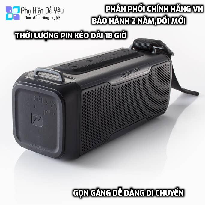 Loa Bluetooth Braven BRV- X/2  [CHÍNH HÃNG PHÂN PHỐI VN, BẢO HÀNH 1 NĂM]