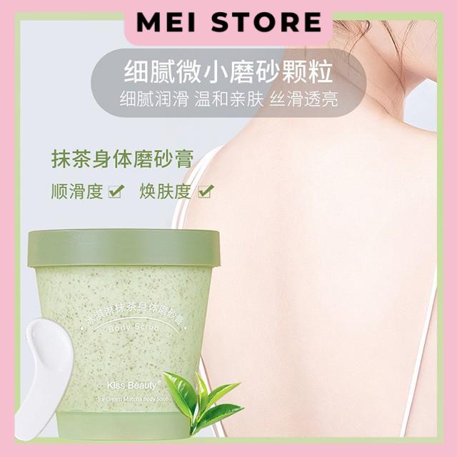 Kem Tẩy Da Chết Matcha Body Kiss Beauty Body Scrub Sena Beauty 200G