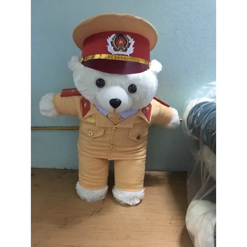 Gấu bông công an cảnh sát giao thông