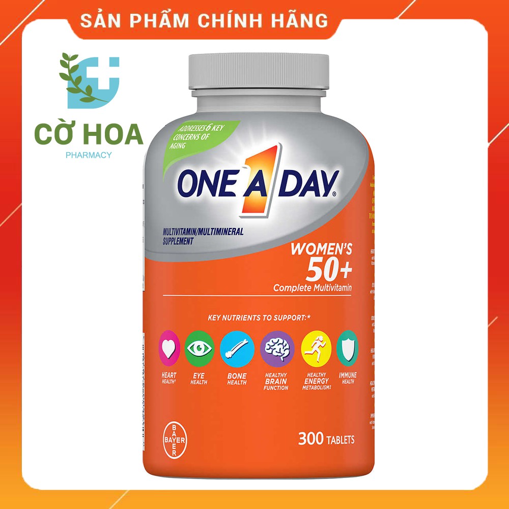 Vitamin tổng hợp cho nữ trên 50 tuổi One A Day Women's 50+ - Hộp 300 viên