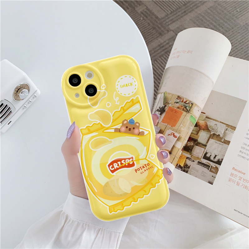 Ốp lưng iphone đệm khí phone snacks bear 6/6plus/6splus/7/7plus/8/8plus/xs/11/12/13/pro/max/promax - SALE HOT B5-29