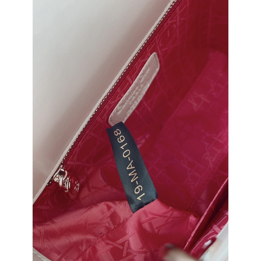 Túi Xách Di.or La.dy Size 20cm Màu Nude Da Mờ Tag Vàng