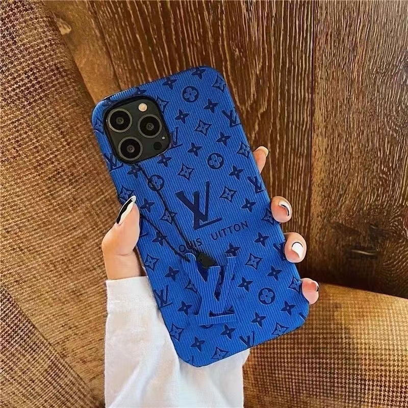 Ốp Điện Thoại Cứng Họa Tiết Klein Màu Xanh Dương Cho iphone 13 pro Max 13mini 12 pro Max 11 X 6sp 7 8 plus XR Xs Max