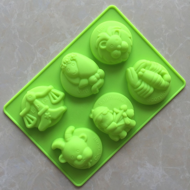 Khuôn silicone 6 Ngăn Làm Bánh 12 Ngăn Hình Chòm Sao DIY