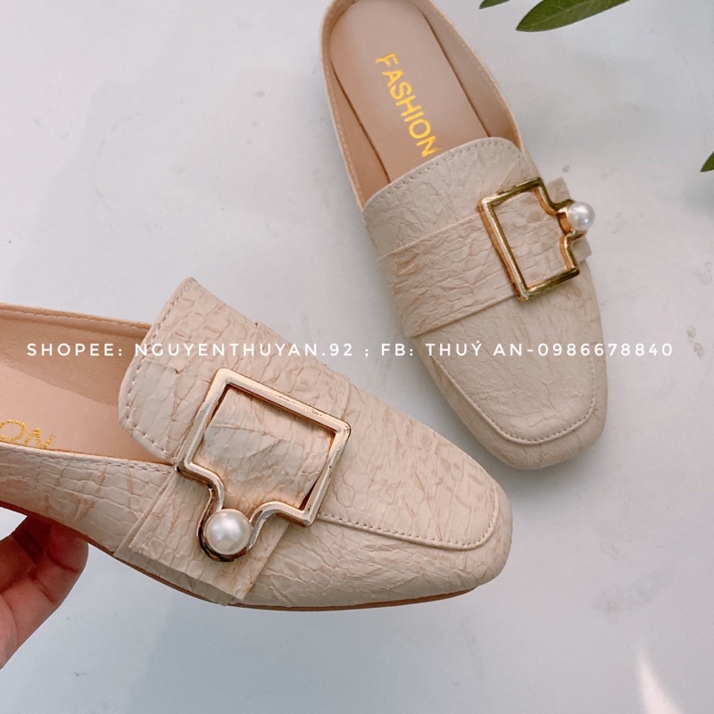 Sục hài da sần đế êm siêu nhẹ 2cm