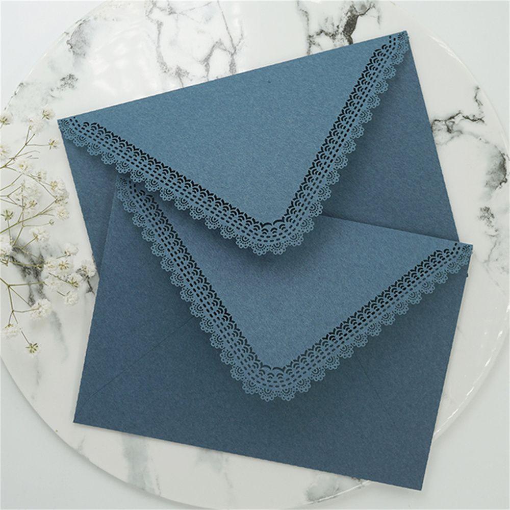 Set 2 Thiệp Giấy Kiểu Ren Rỗng Retro DIY