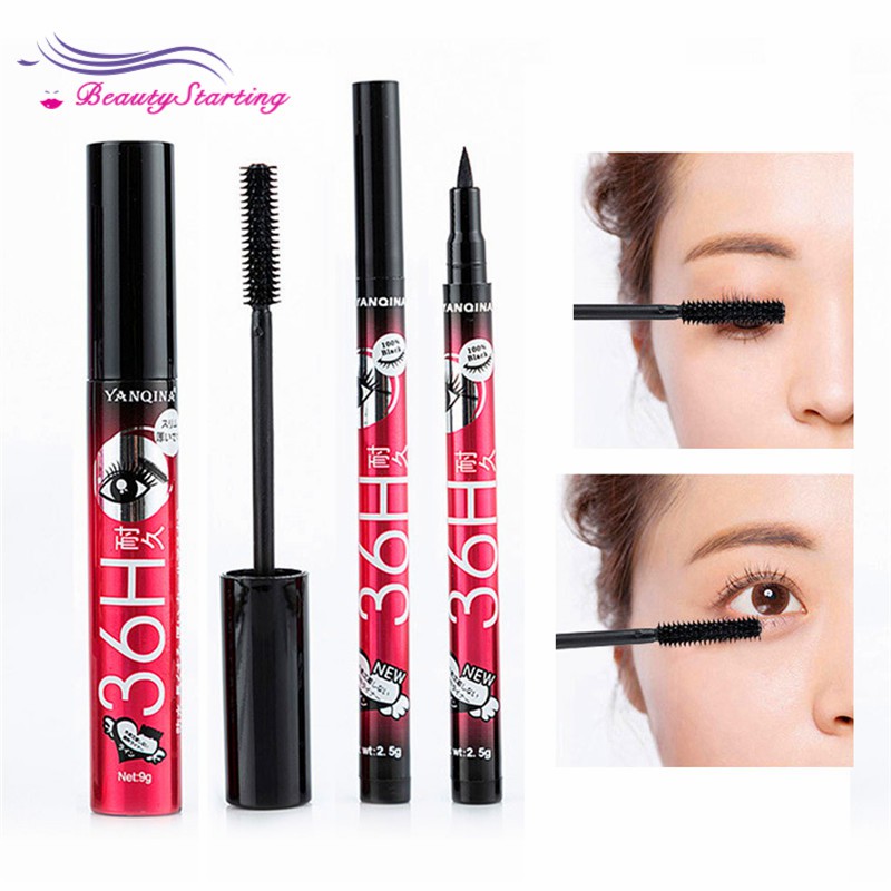 [Hàng mới về] Kẻ mắt và mascara YANQINA 2 trong 1 chống thấm nước cao cấp | BigBuy360 - bigbuy360.vn