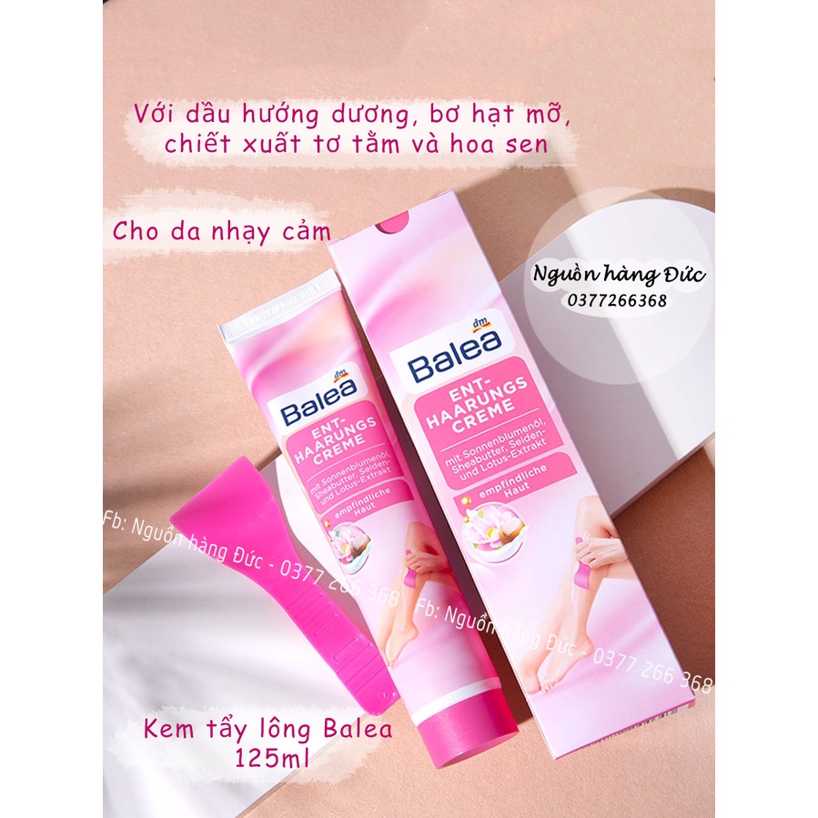 Kem tẩy lông, miếng wax body, tay chân Balea Đức, tẩy lông cơ thể an toàn - Nguồn hàng Đức