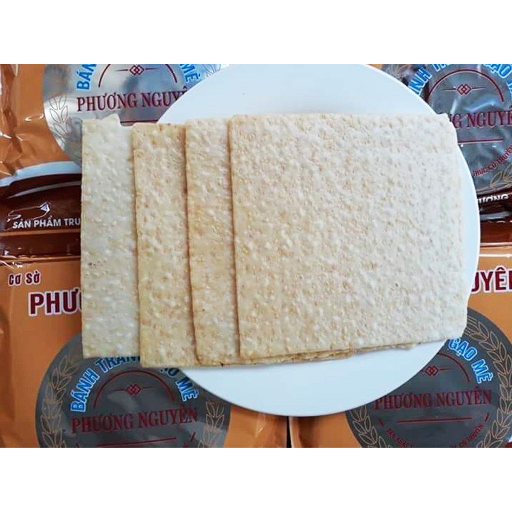 Combo 5 gói bánh tráng gạo mè Phương Nguyên nướng sẵn ( gói 75gram )