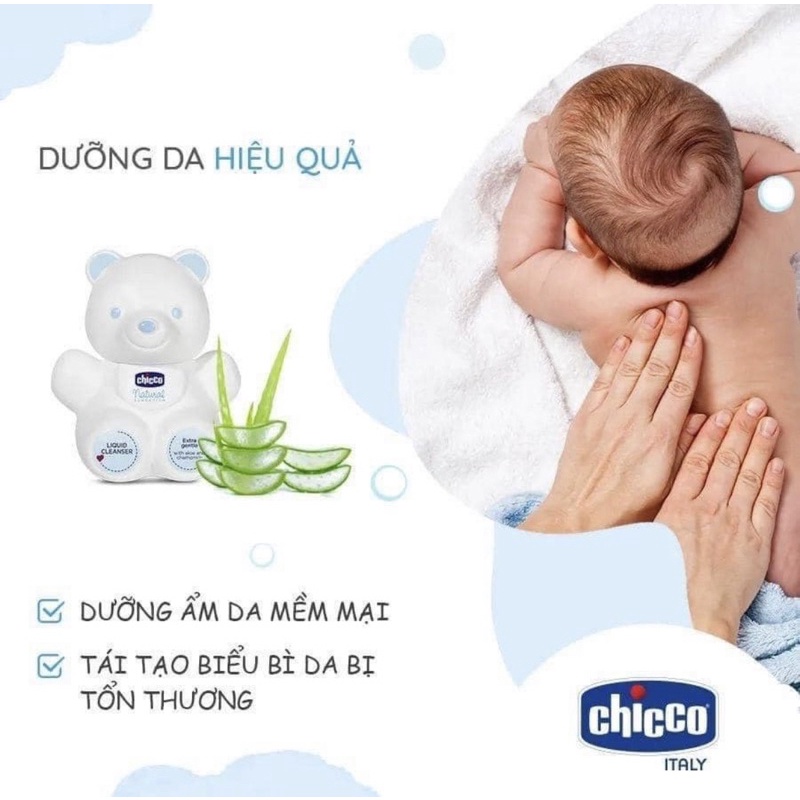 Sữa tắm cao cấp Gấu Chicco Natural Sensation