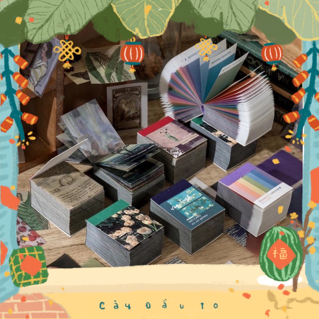 Set 366 Tờ Giấy Nến Trang Trí Mo-Card Decor