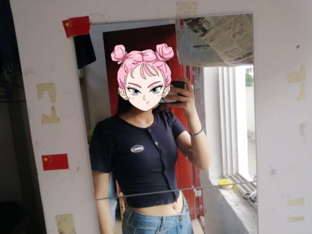 Áo croptop ulzzang chất thun gân