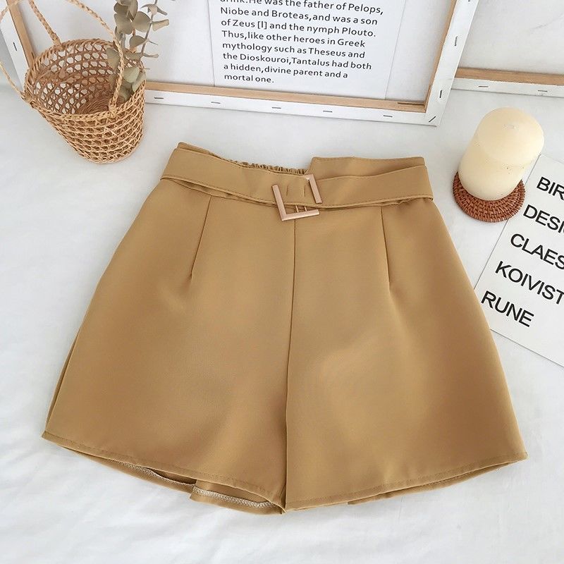 【Thocauvong】High Waist Chiffon shorts for women Summer Fashion 2021 CLB01