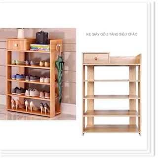 Kệ để giày dép gỗ 5 tầng cao cấp 5 tầng