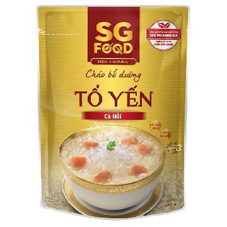 Cháo dinh dưỡng ăn liền Sài Gòn vị tổ yến, cá hồi/ Hạt sen lá dứa SGFood 240G