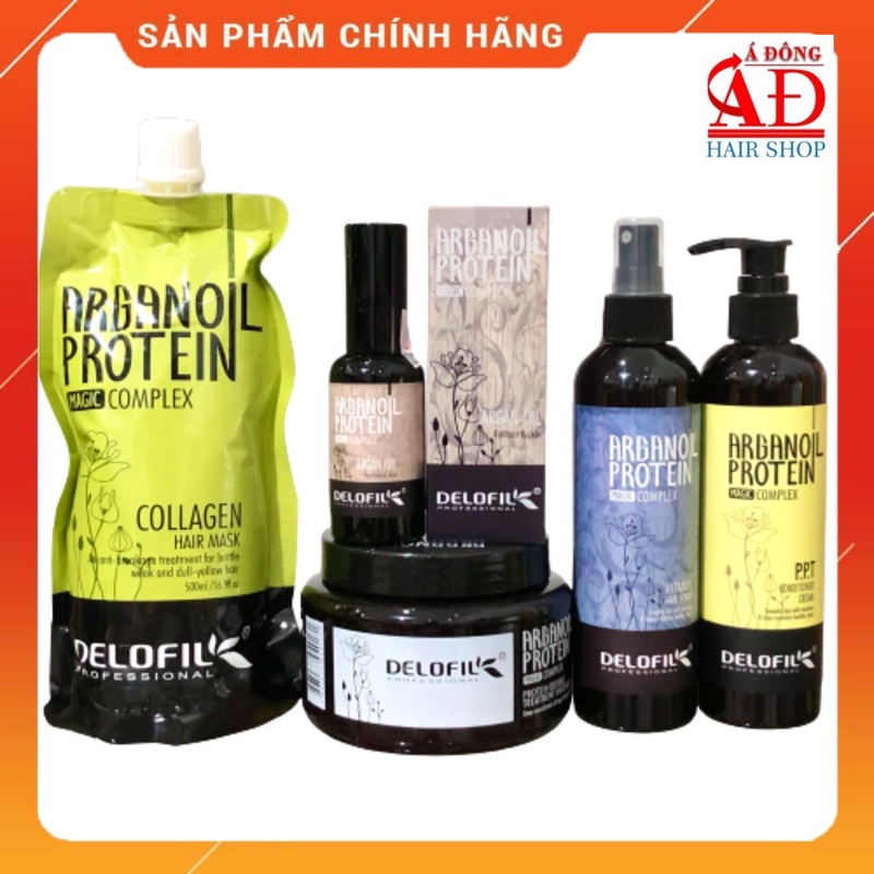 Mua Bộ dầu hấp ủ dưỡng Delofil Collagen Keratin Argan Oil Protein siêu