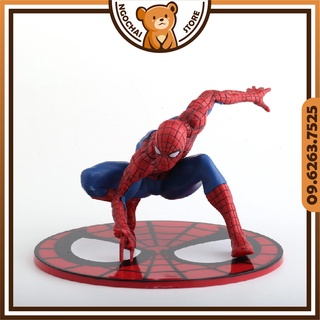 Mô hình Người Nhện | Tiểu cảnh Spider man Terrarium để bàn mini (Tặng chân đế)