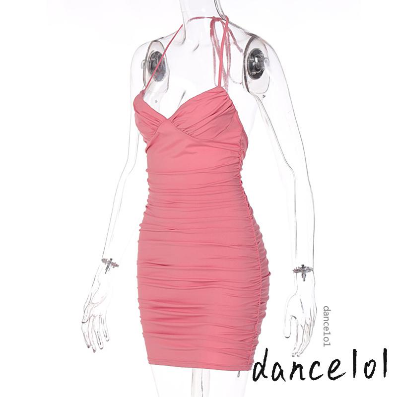 Đầm Khiêu Vũ 1O1 Cổ Chữ V Khoét Sâu Hở Lưng Quyến Rũ Cho Nữ