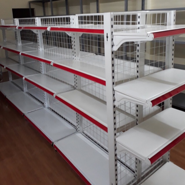 Kệ đôi 2 mặt cao 1m5 dài 4m 4 tầng