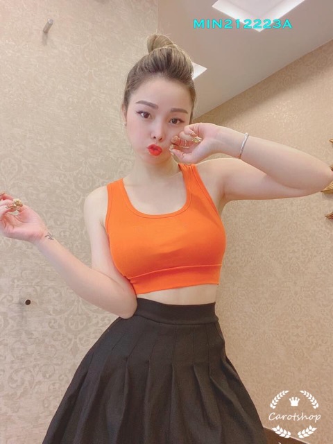 [Mã FAMAYWA giảm 10K đơn 50K] XẢ KHO Áo thun 2 dây bảng lớn bo eo nhiều màu freesize dưới 53kg - Carotshop | BigBuy360 - bigbuy360.vn