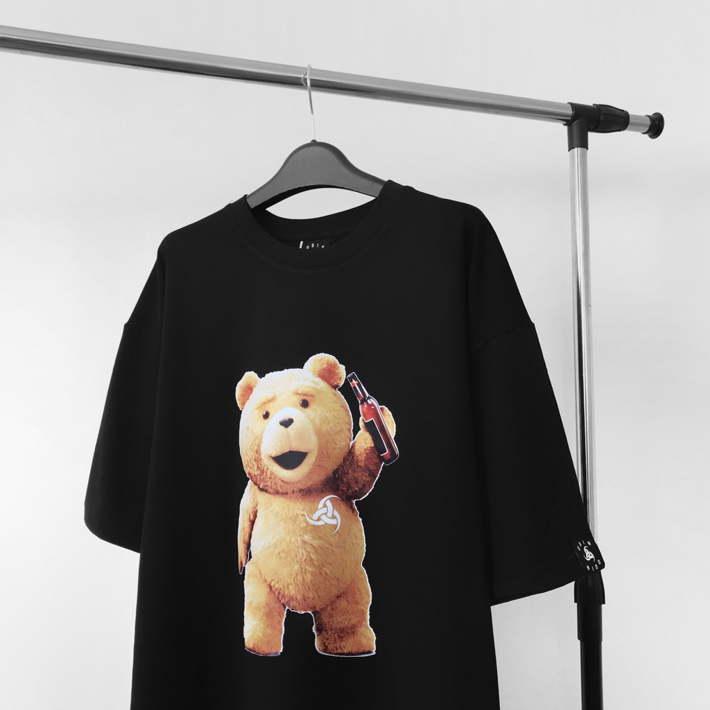 Áo thun oversize in 2 mặt gấu Teddy, áo phông nam nữ ngắn tay unisex Odin Clothing