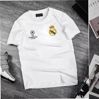 Áo thun ngắn tay clb real madrid - hàng thun cotton