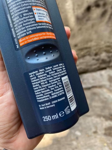 Sét Dầu gội & Tinh dầu Mọc Tóc, _ Giảm Rụng Tóc & Hói Đầu Alpecin Caffeine  Made in Germany