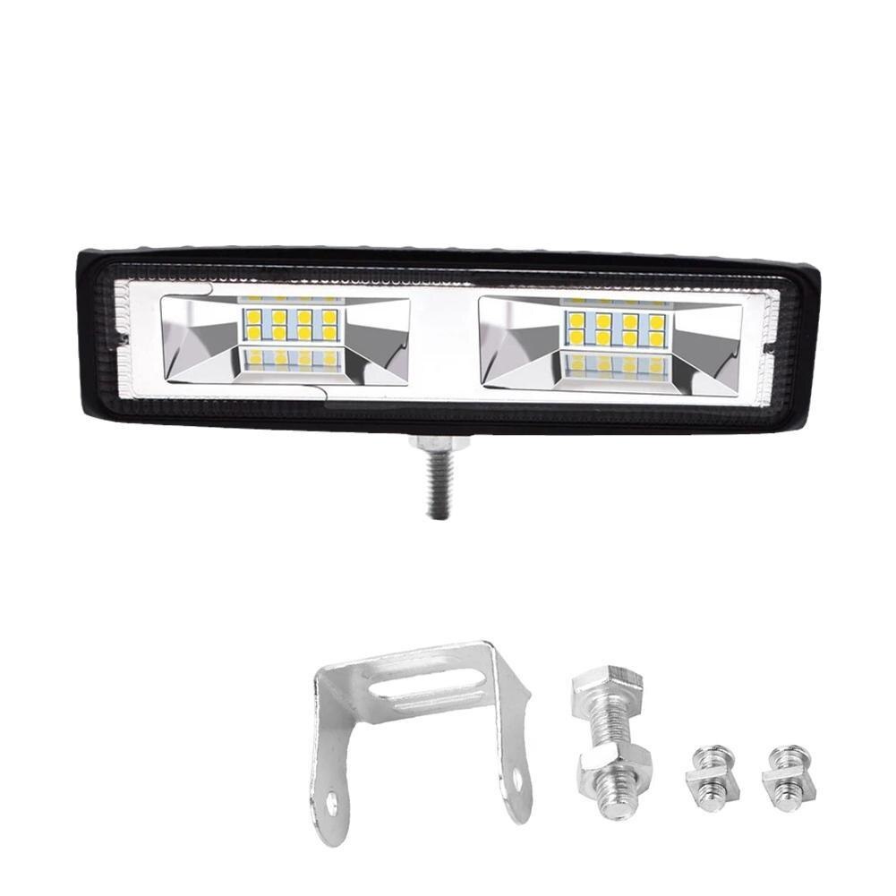 Đèn Trợ Sáng 16 LED 48W 6000K Hỗ Trợ Chiếu Sáng Cho Ô Tô Xe Máy