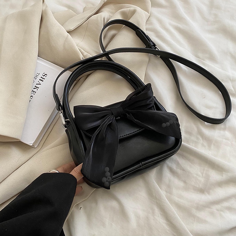 Ielgy Niche Túi Vuông Nhỏ Kết Cấu Cao Cấp Kết Cấu Nơ Dành Cho Nữ