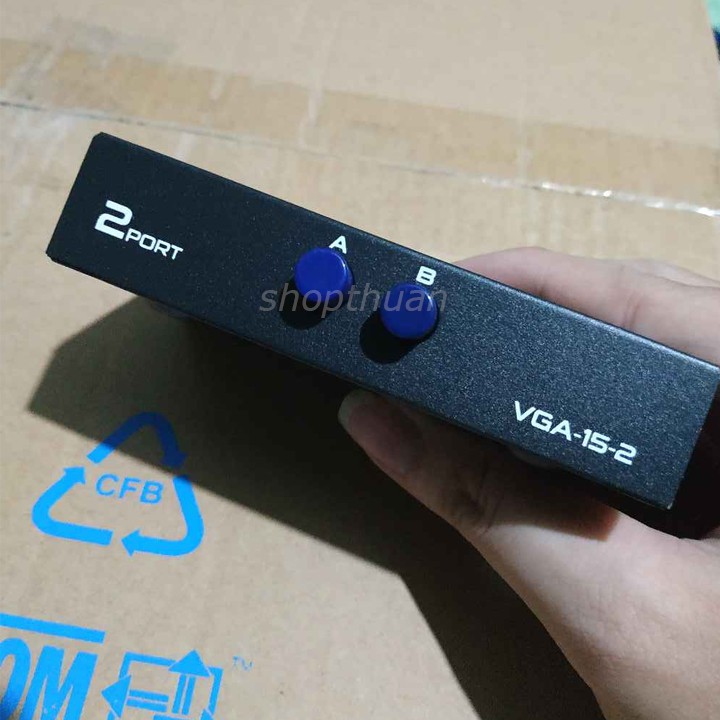 2 CPU Ra 1 Màn Hình (Bộ Chia VGA Video Switch)