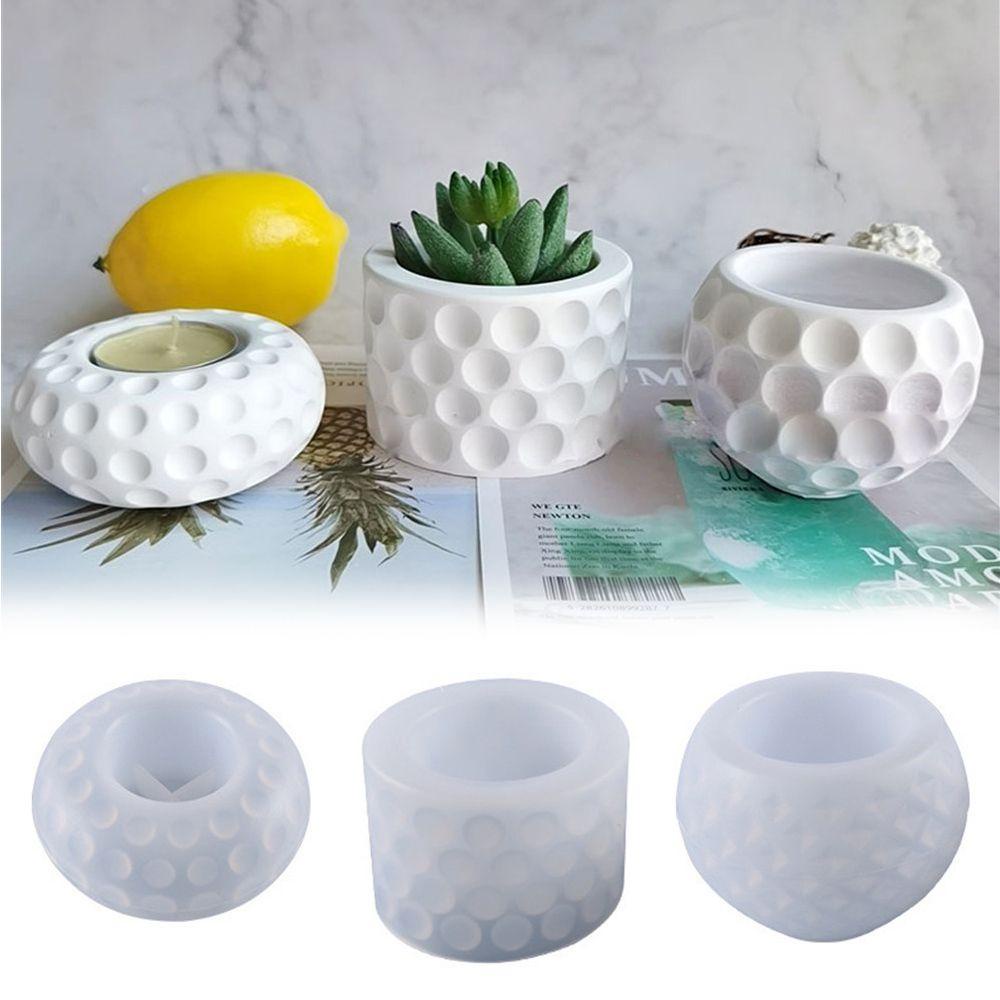 Khuôn Silicone Tạo Hình Làm Chậu Hoa / Nến DIY