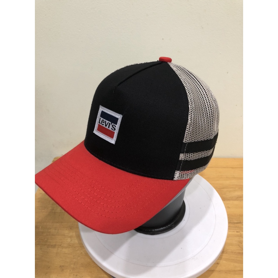 Mũ nam Levis- Nón lưỡi trai phong cách thời trang cao cấp logo vuông thêu nổi màu đen siêu đẹp. Ảnh thật 100%