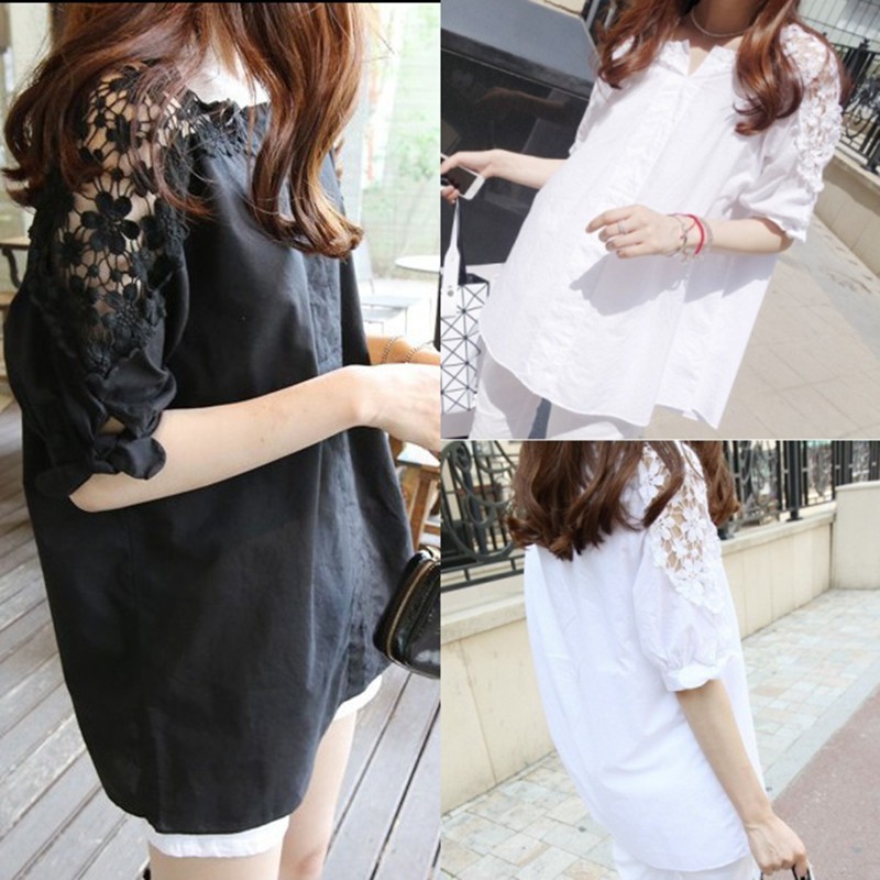 Áo Kiểu Trễ Vai Tay Lỡ Phối Ren Plus Size C1448