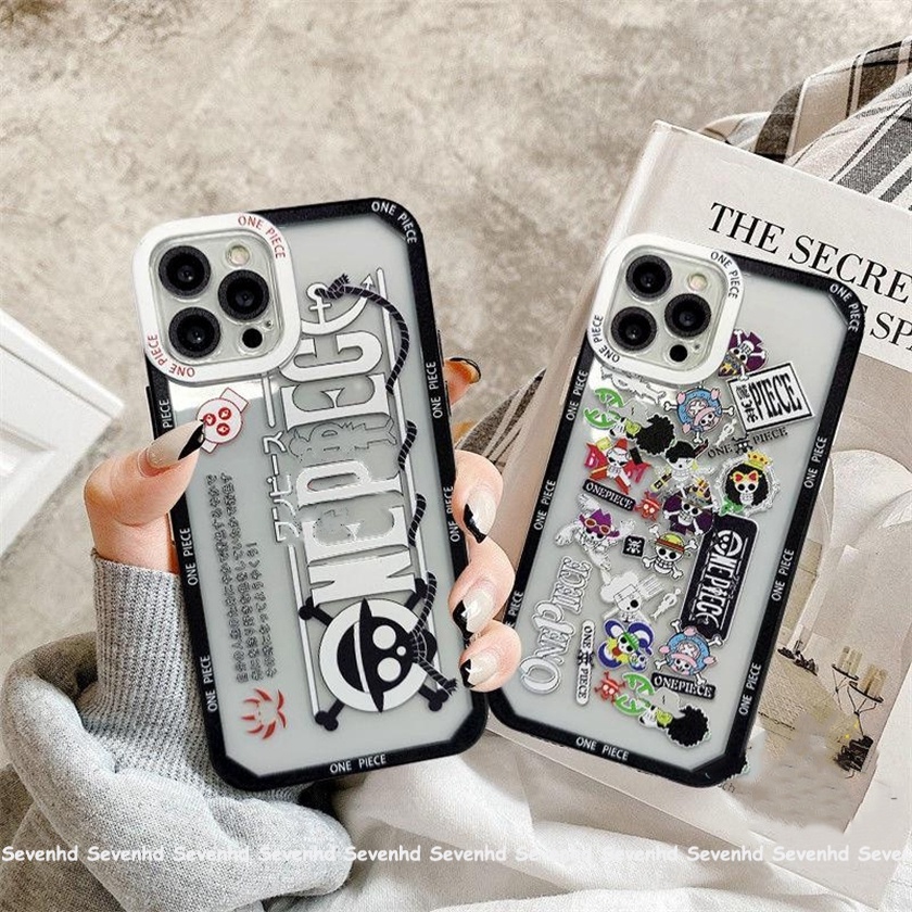 Ốp Điện Thoại Họa Tiết Hoạt Hình One Piece Cho iPhone 14 13 12 11 Pro Max SE2020 X XR Xs Max 7 8 6 6s Plus