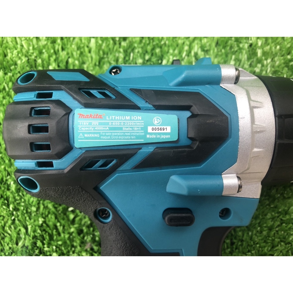 Máy khoan pin Makita 3 chức năng 118v không than 2 pin siêu mạnh