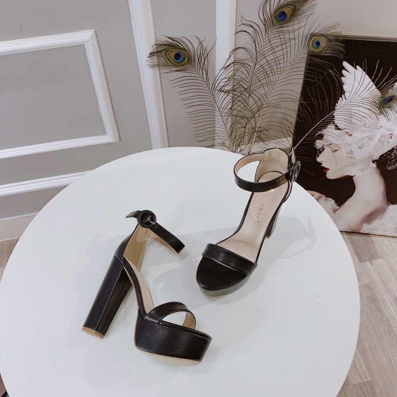 Sangdal cao gót vuông 12cm