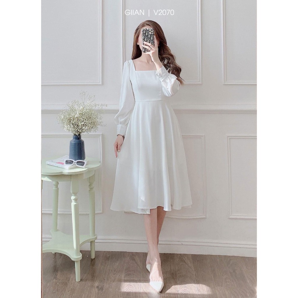 Váy trắng công chúa chụp kỉ yếu cực đẹp Albert Dress