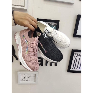 Giày thể thao/ giày sneaker cổ chun giả dây dành cho nữ